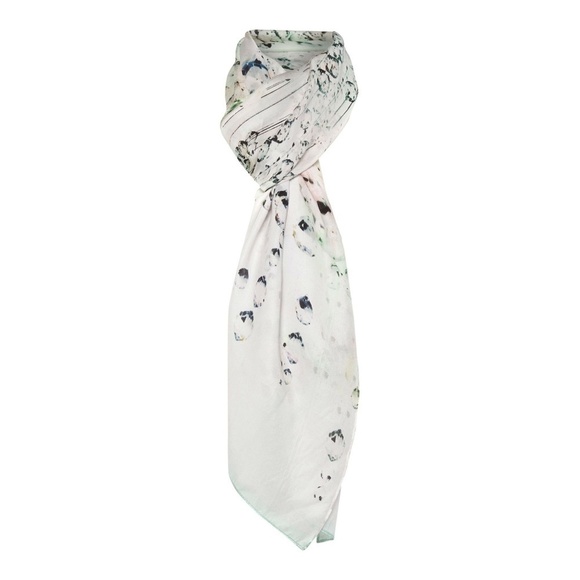 💕TED BAKER💕 100% Silk Crystal Droplets Scarf - Picture 4 of 8